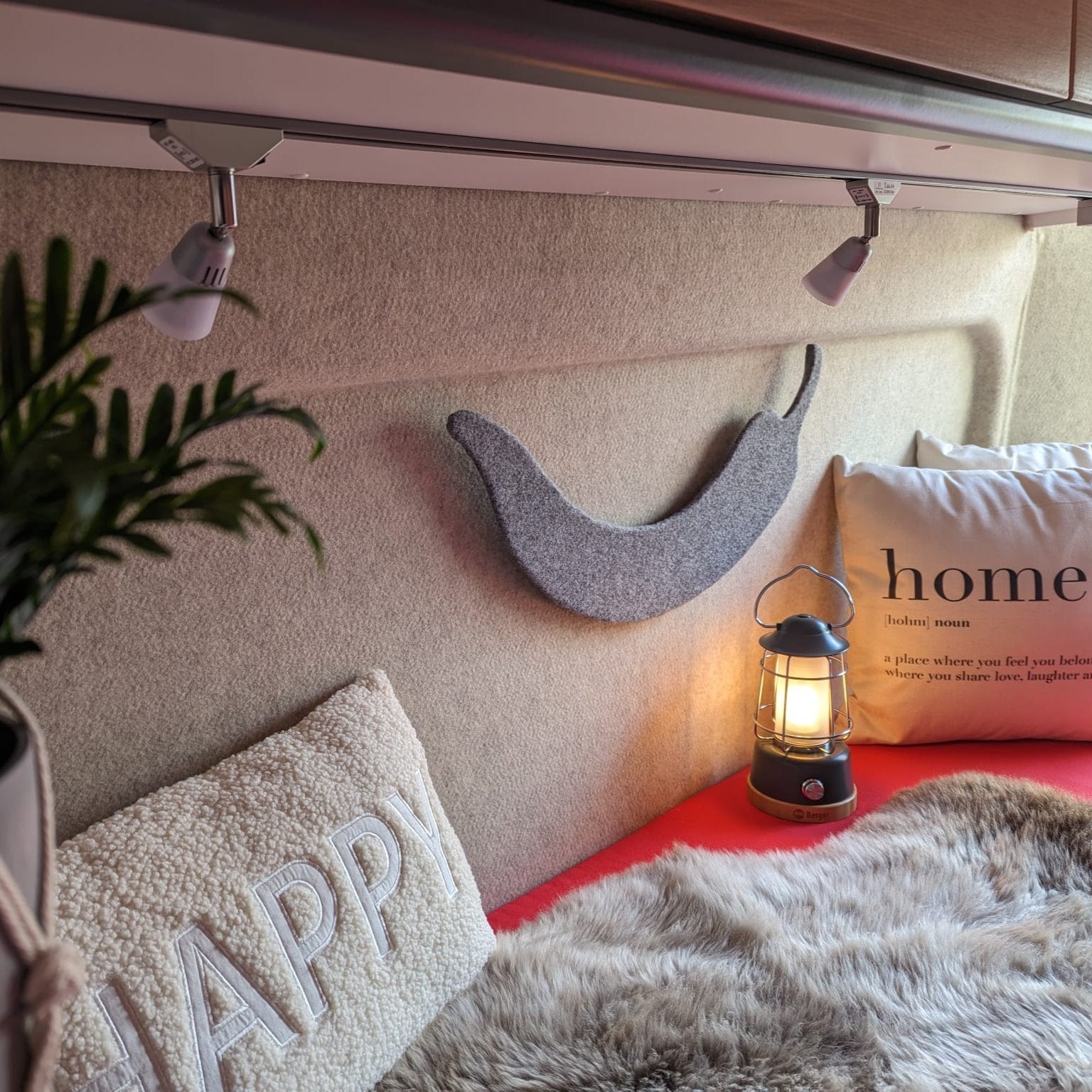 Camper van in Vanille