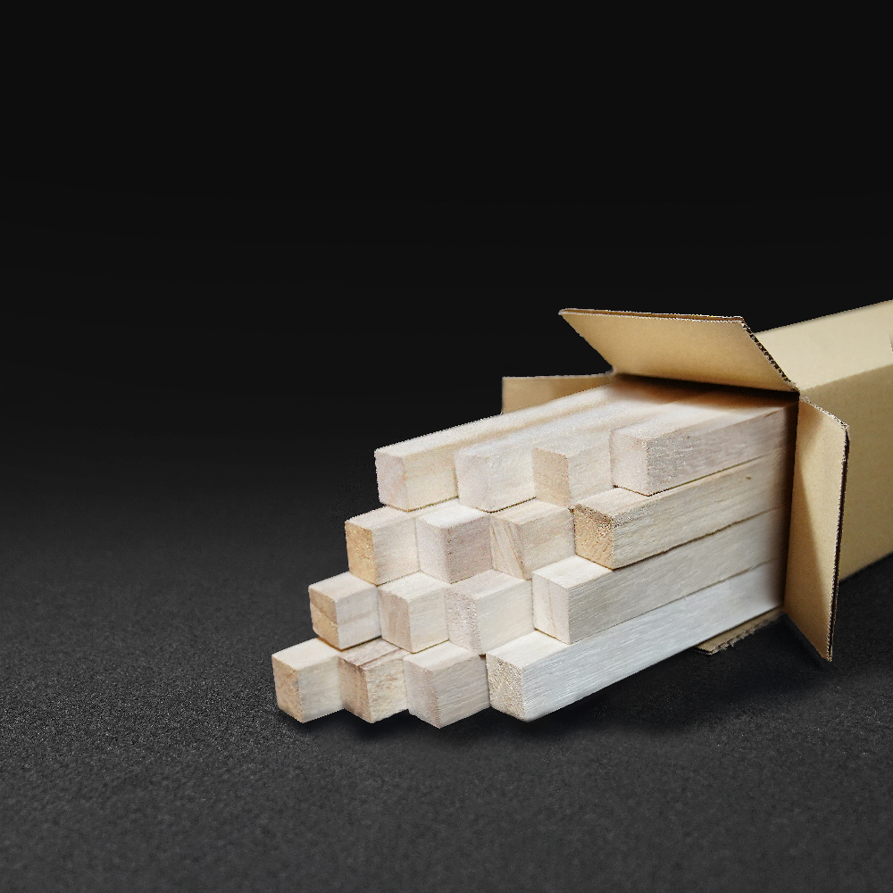 Paulownia Konstruktionsholz - 16er Pack - 2cm x 2cm