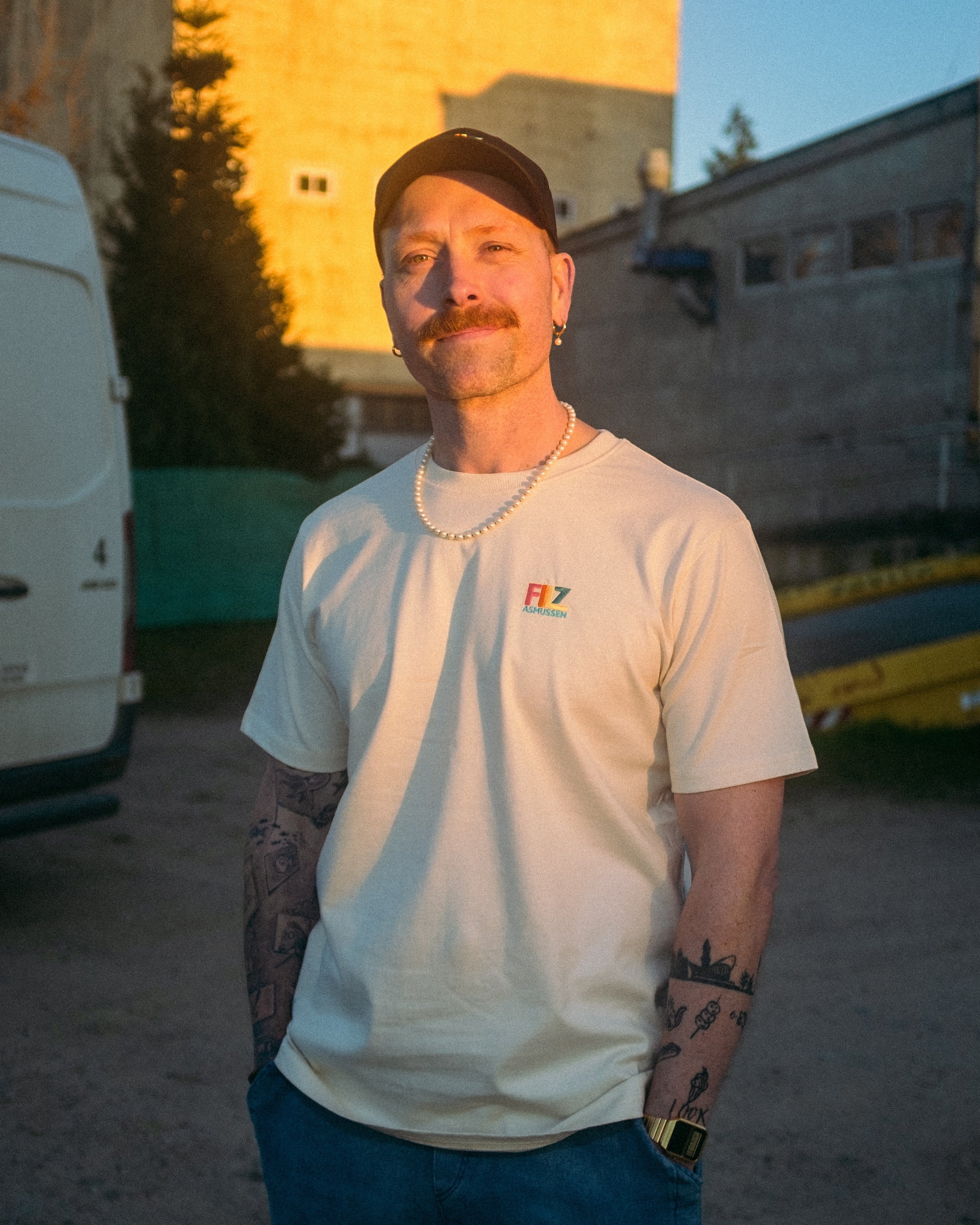 weißes Filz Asmussen Shirt