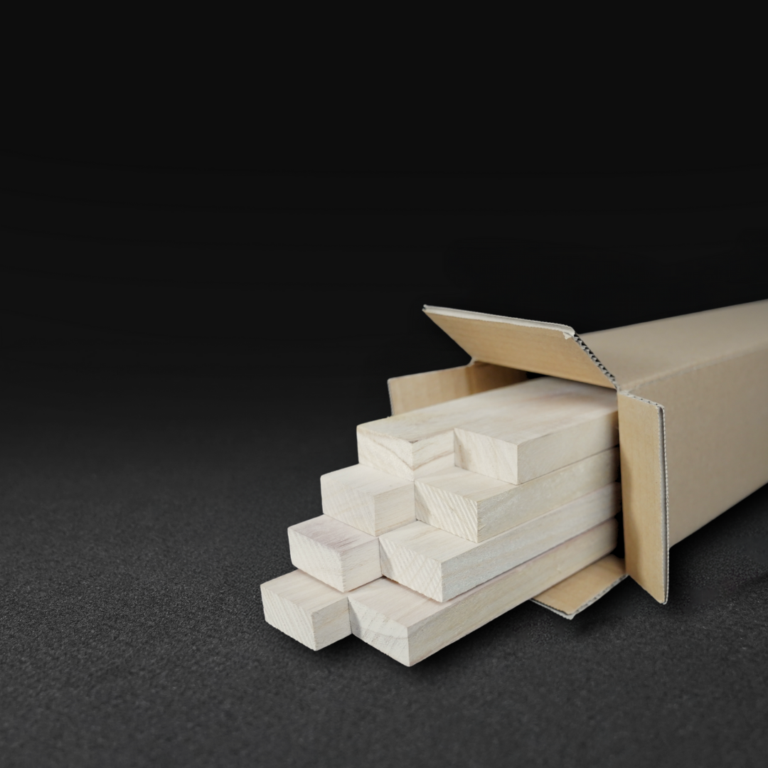 Paulownia construction wood - 16 pack - 2cm x 2cm